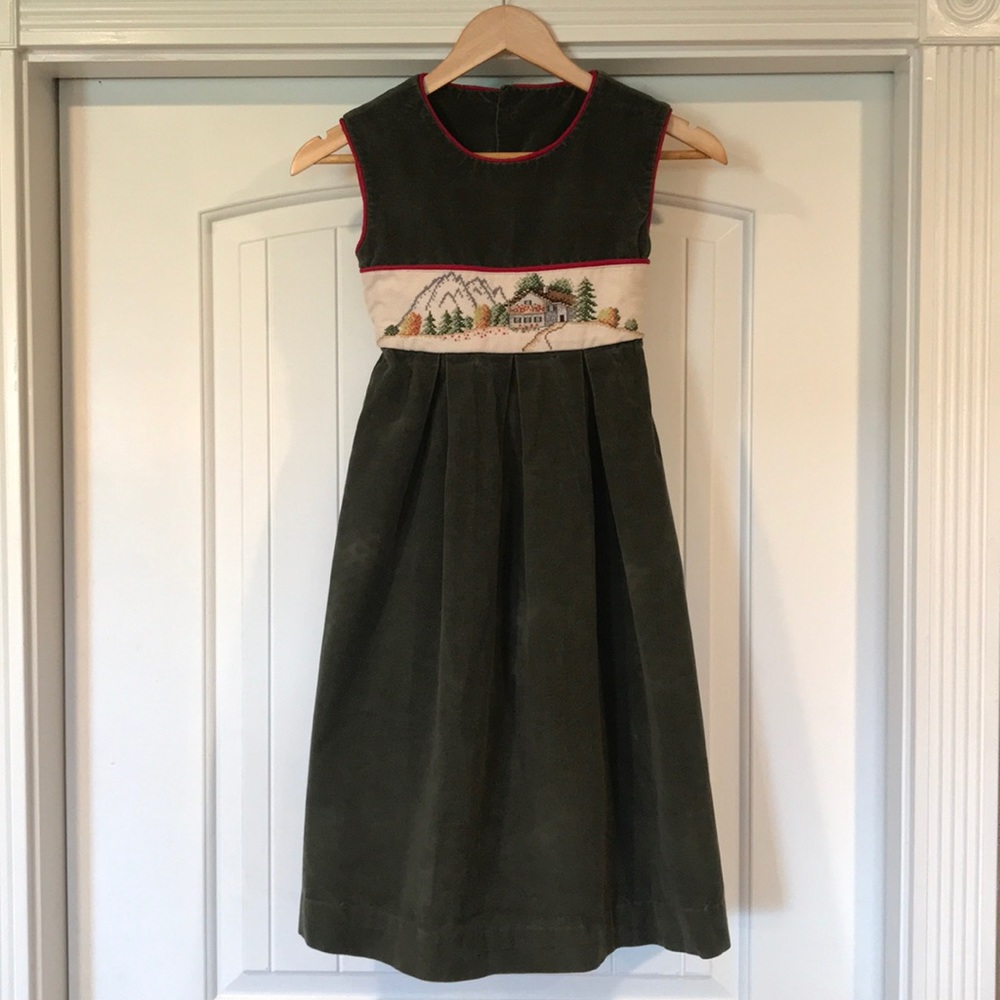 Old Fashion Forest green handmade Jumper